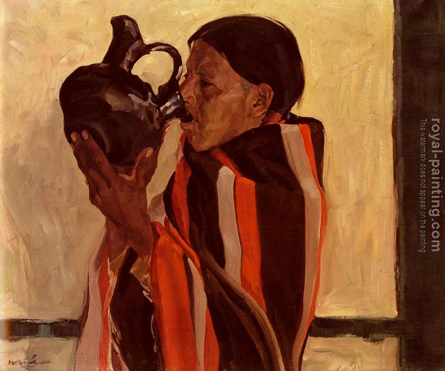 Walter Ufer : Taos Indian Drinking